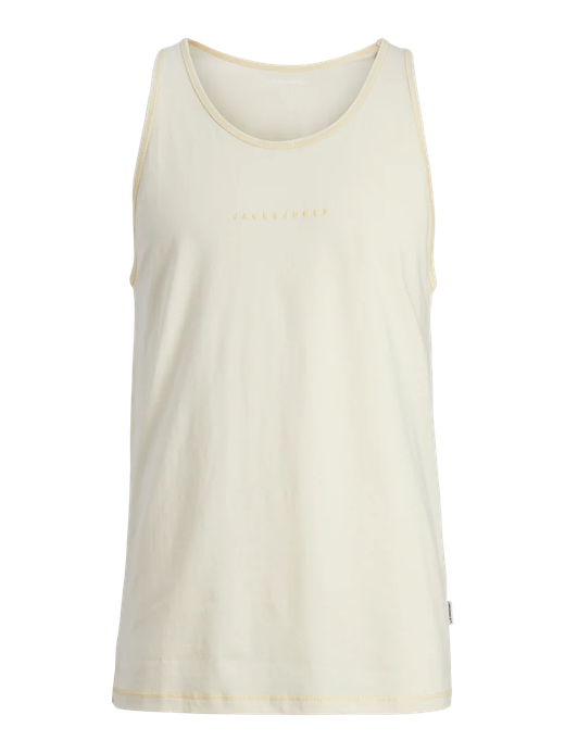 Camiseta tirantes con letras pequeñas pecho Jack & Jones Buttercream