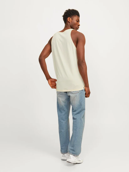 Camiseta tirantes con letras pequeñas pecho Jack & Jones Buttercream