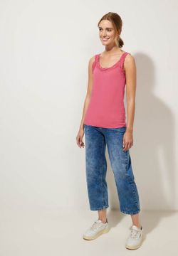Camiseta tirantes con puntillas Street One Rose