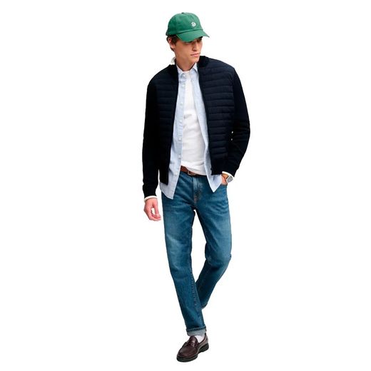 Cardigan alcochado híbrido Superdry Eclipse Navy