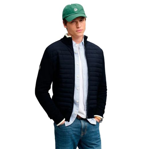 Cardigan alcochado híbrido Superdry Eclipse Navy