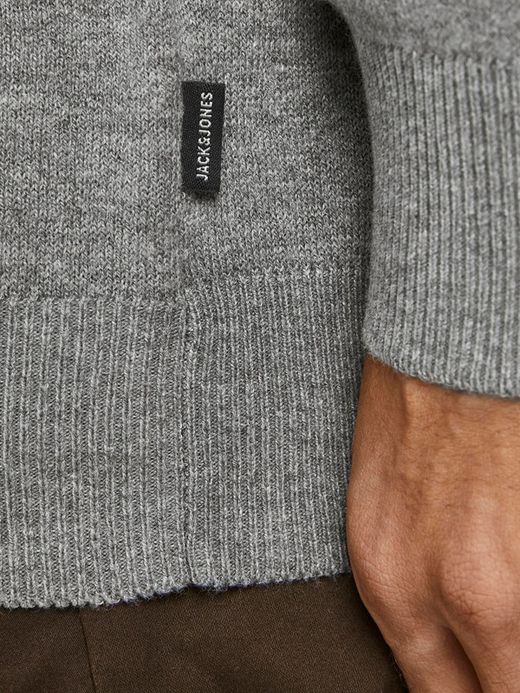 Cardigan con cremallera y capucha Jack & Jones Grey Melange