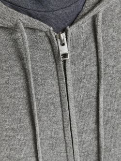 Cardigan con cremallera y capucha Jack & Jones Grey Melange