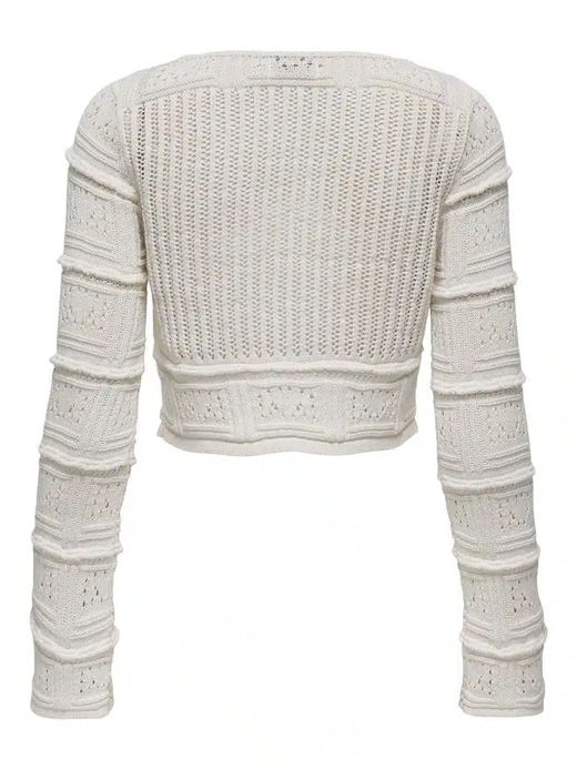 Cardigan corto calado Only Cloud Dancer