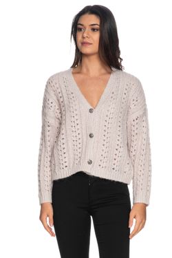 Cardigan corto con botones calado Only Pumice Stone