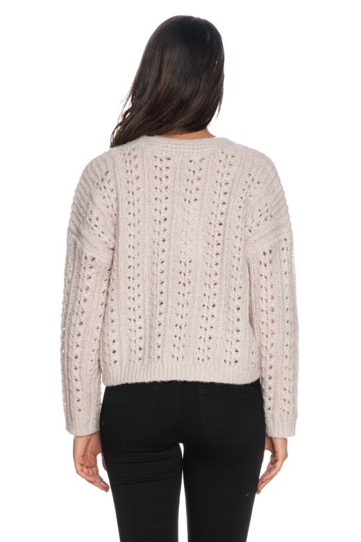 Cardigan corto con botones calado Only Pumice Stone