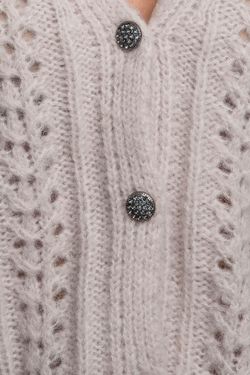 Cardigan corto con botones calado Only Pumice Stone