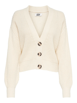 Cardigan corto con botones grandes Jdy Eggnog