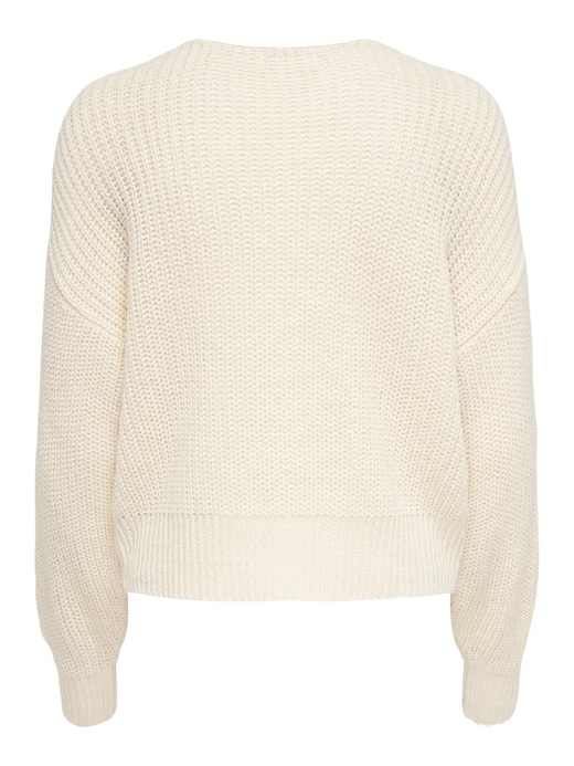 Cardigan corto con botones grandes Jdy Eggnog