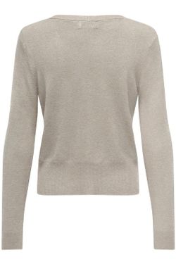 Cardigan de punto básico con botones Only Whitecap Gray