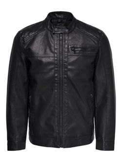 Cazadora básica polipiel Only & Sons Black