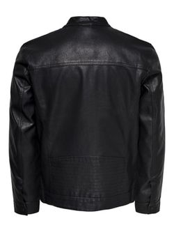 Cazadora básica polipiel Only & Sons Black