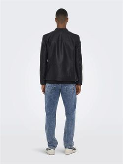 Cazadora básica polipiel Only & Sons Black