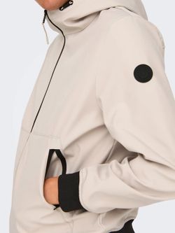 Cazadora con capucha corta Only & Sons Silver