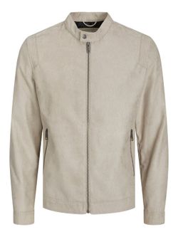 Cazadora corta con cremallera Jack & Jones Beige