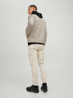 Cazadora corta con cremallera Jack & Jones Beige