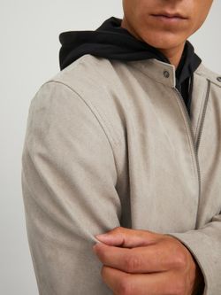 Cazadora corta con cremallera Jack & Jones Beige