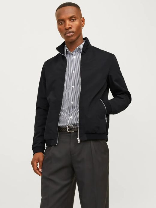 Cazadora corta con cremallera Jack & Jones Black