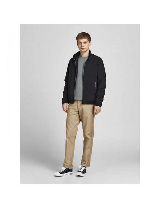 Cazadora corta con cremallera Jack & Jones Black