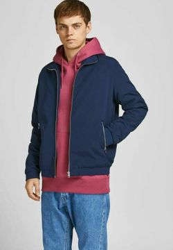Cazadora corta con cremallera Jack & Jones Navy