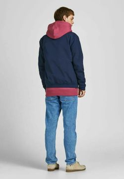 Cazadora corta con cremallera Jack & Jones Navy