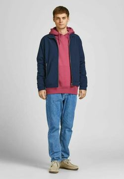 Cazadora corta con cremallera Jack & Jones Navy