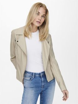 Cazadora corta polipiel Only Silver Mink