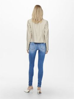 Cazadora corta polipiel Only Silver Mink