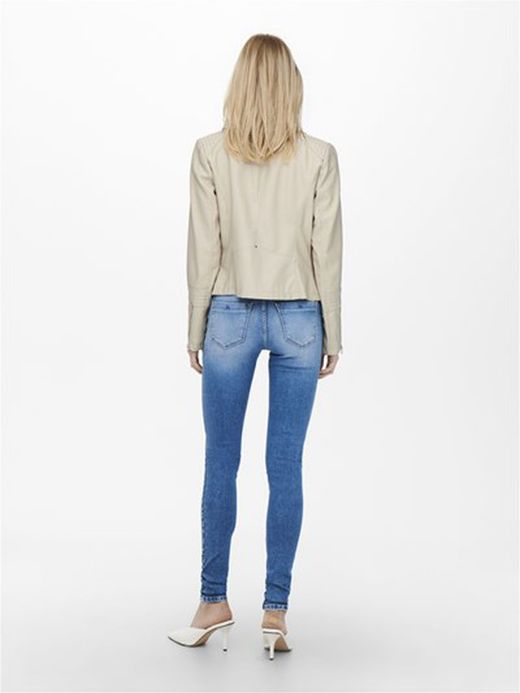 Cazadora corta polipiel Only Silver Mink