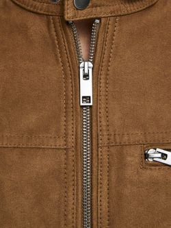 Giacca semplice con zip Jack & Jones Cognac