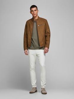Giacca semplice con zip Jack & Jones Cognac