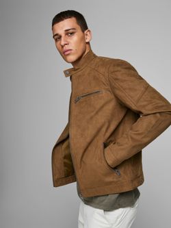 Giacca semplice con zip Jack & Jones Cognac