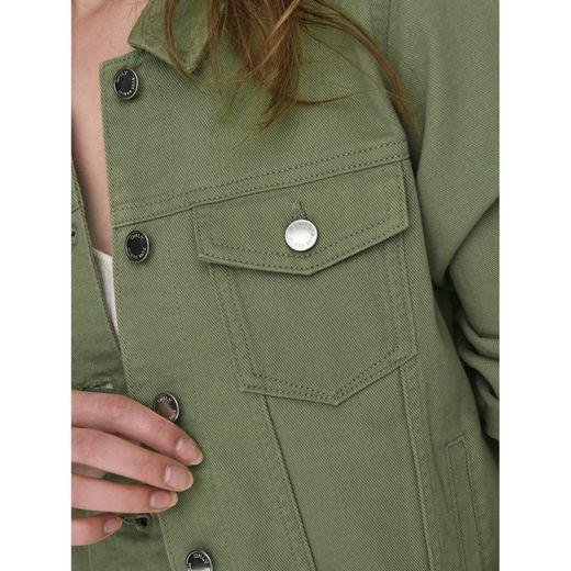 Cazadora tejana color Only Oil Green