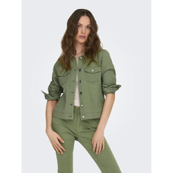 Cazadora tejana color Only Oil Green