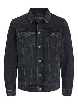 Cazadora tejana envejecida Jack & Jones Black Denim