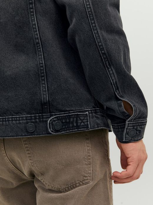 Cazadora tejana envejecida Jack & Jones Black Denim