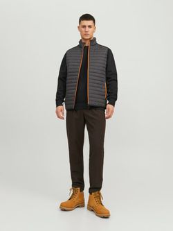 Chaleco alcochado combinado Jack & Jones Asphalt