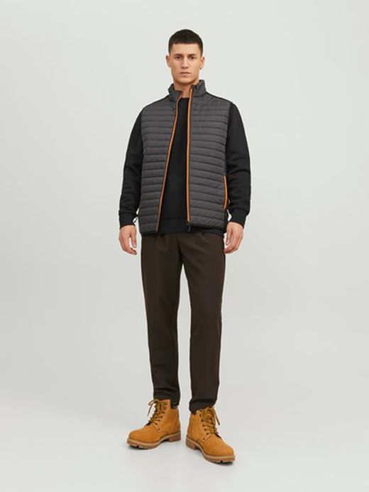 Chaleco alcochado combinado Jack & Jones Asphalt