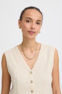 Chaleco con botones B.Young Cloud Dancer