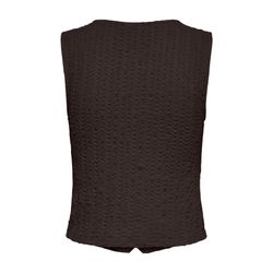Chaleco con botones de cuello V Only Chocolate