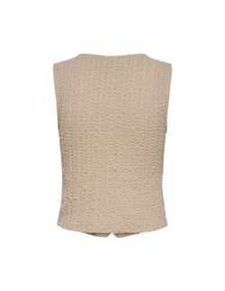 Chaleco con botones de cuello V Only Humus