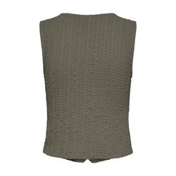 Chaleco con botones de cuello V Only Olive Night