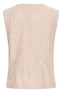 Chaleco con botones de rayas B.Young Sand