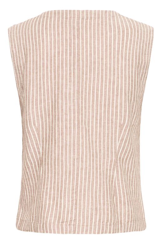 Chaleco con botones de rayas B.Young Sand