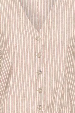 Chaleco con botones de rayas B.Young Sand