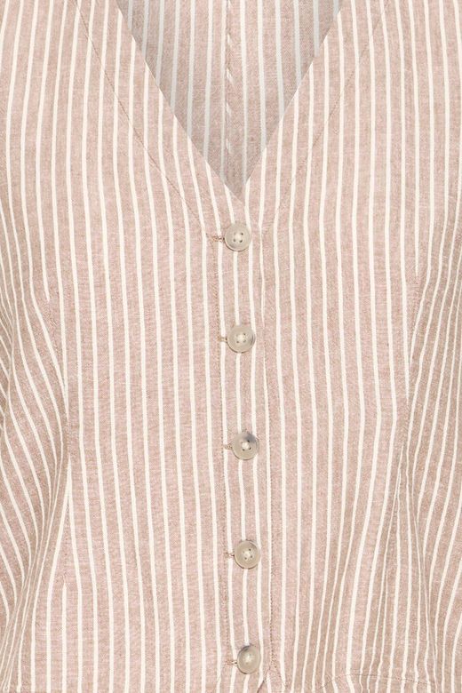 Chaleco con botones de rayas B.Young Sand