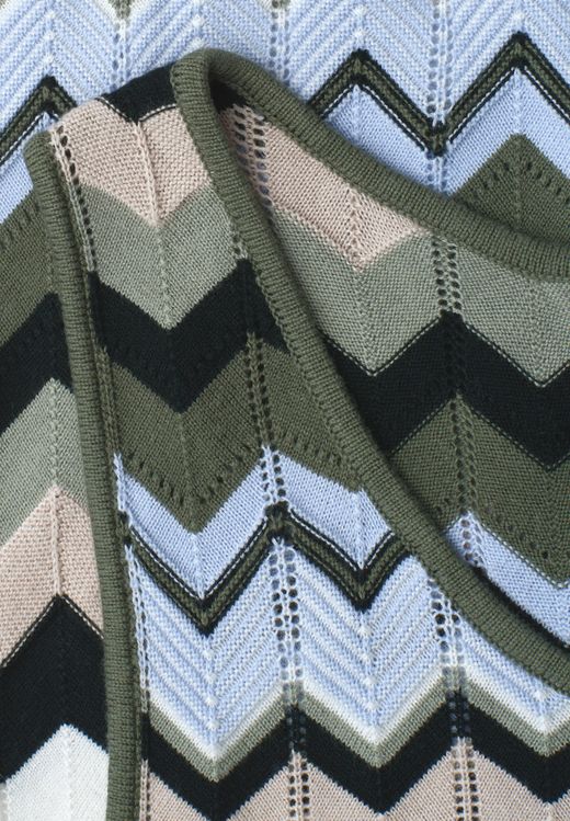 Chaleco de punto con rayas zig zag multicolor Street One Xxxx