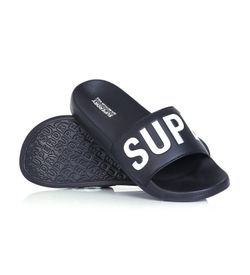 Chancla con letras branding contrastadas Superdry Deep Blue