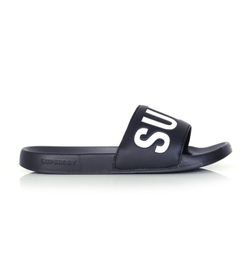 Chancla con letras branding contrastadas Superdry Deep Blue