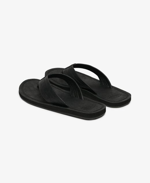 Chancla de dedo polipiel Superdry Black